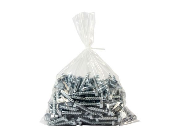 Saco PEBD transparente para parafusos